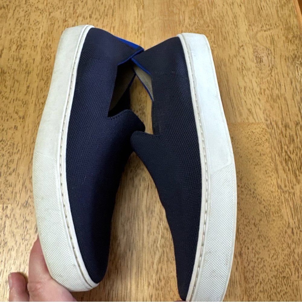 Rothy’s The Sneaker Slip On Navy Sneakers size 8.5 - Picture 3 of 9